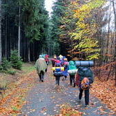 Výprava družin Pand do hájovny Na Dědku 20.-22.10.2017