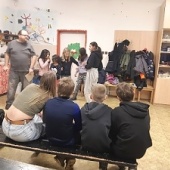Pantomima zimních sportů a aktivit